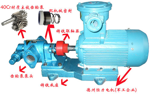 泊东泵业KCB齿轮泵组成 泊东泵业KCB齿轮泵组成